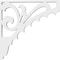Ekena Millwork Genova Architectural Grade PVC Bracket, 5/8"W X 8"D X 8"H BKTP01X08X08GE - alternate 4